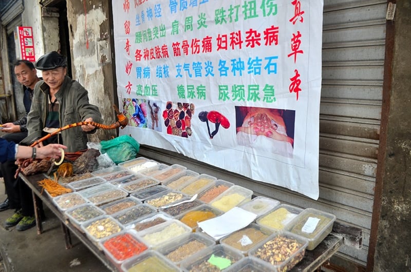 Chinese market on a visit to China