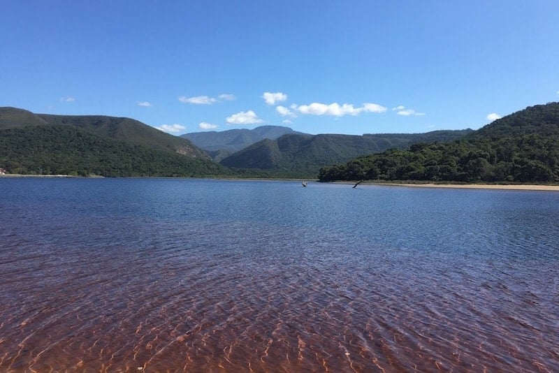 Lagoon along South Africa's garden route