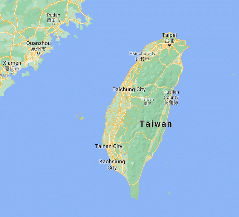 Taiwan map