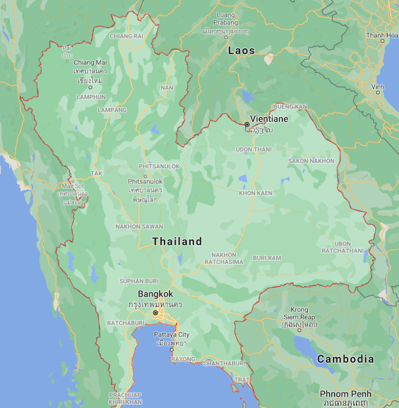 thailand map